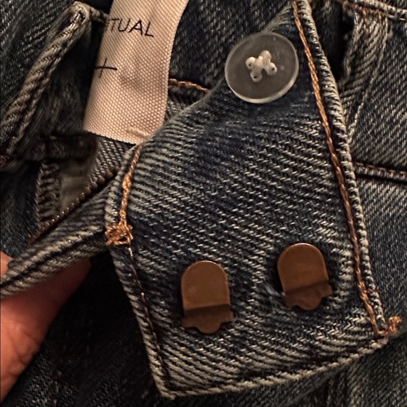 HABITUAL Jeans High Rise Pleated Wide Leg - Picture 6 of 6